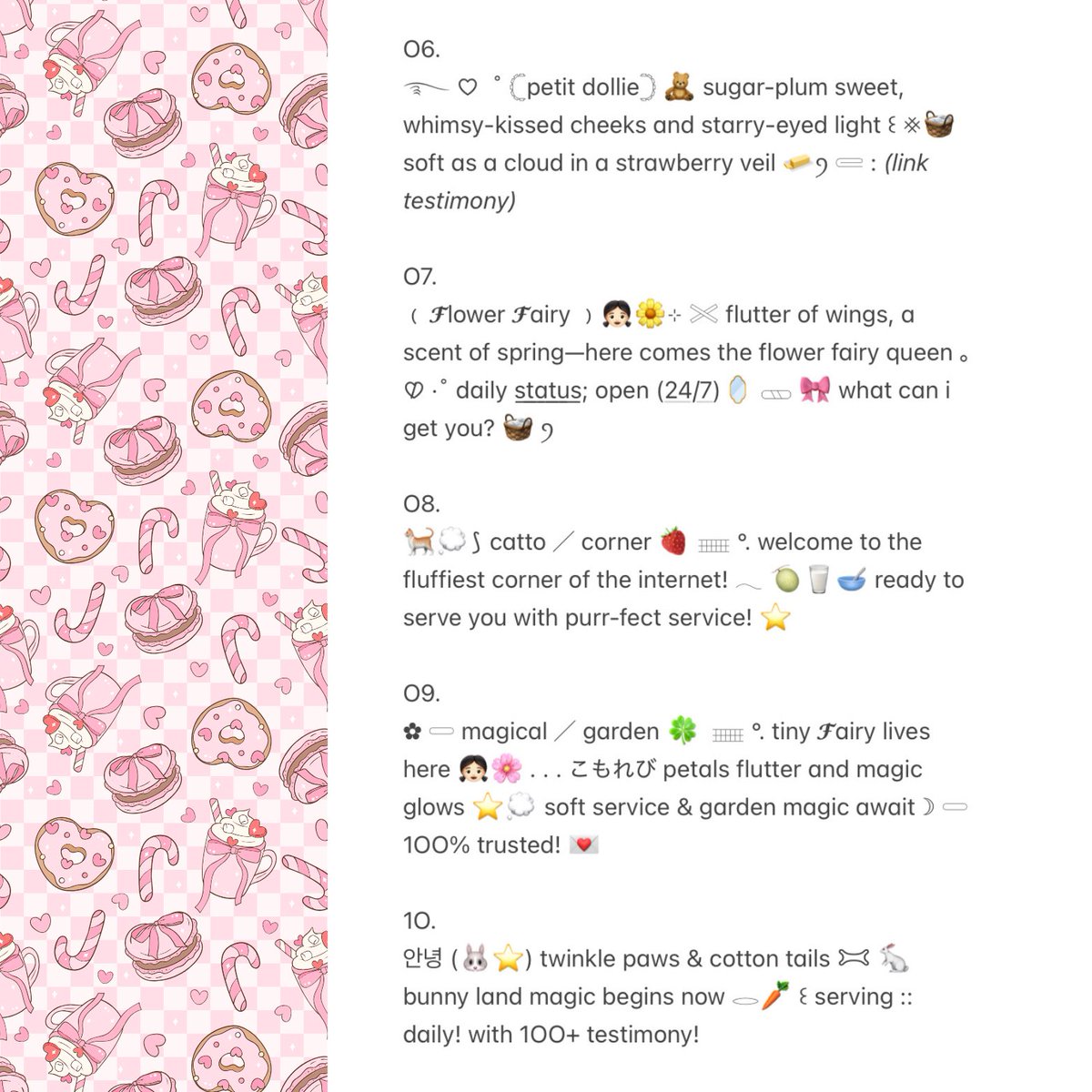 hELp reTwEet pLs ‼️🤓

hellow temen-temen, today ejej bawa 15 wording bio ready stock (scroll down) yang bisa di buyi only for 3.5OO/each. silakan jemput ke dm (‘&amp;) don’t forget to mention me yaw! 💢👧🏻🍀

#zonauang