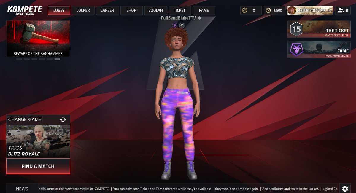 FullSendBlake's tweet image. HIT GOAT!!! @KOMPETEgame Shoutout all the boys that was apart of this grind!