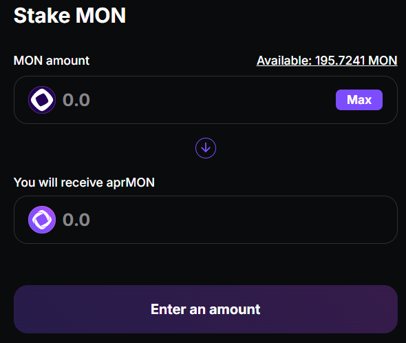 [Làm 1 được 2] - các dapp uy tín stake $MON trên hệ sinh thái <a href="/monad_xyz/">Monad ⨀</a> + chơi futu kiếm thêm $MON.

1. Kintsu raised 4M$
kintsu.xyz/staking

2. FastLane Labs raised 8.3M$
shmonad.xyz

3. aPriori raised 10M$
stake.apr.io

4. Chơi future kiếm thêm