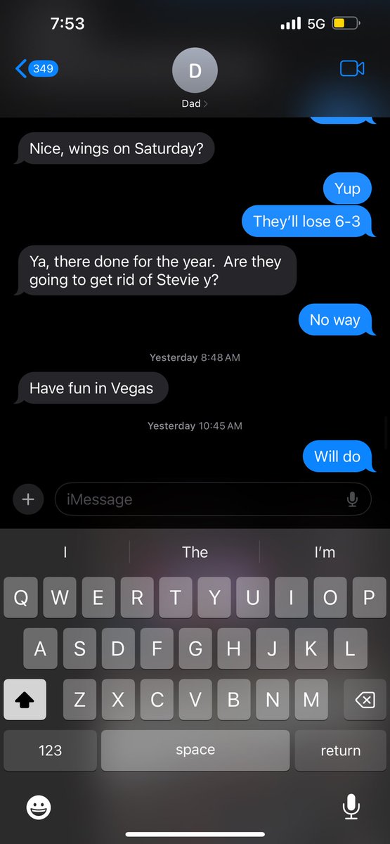 texted my dad two days ago that the red wings were going to lose 6-3 lmao i knew it, unreal I didn’t bet on it