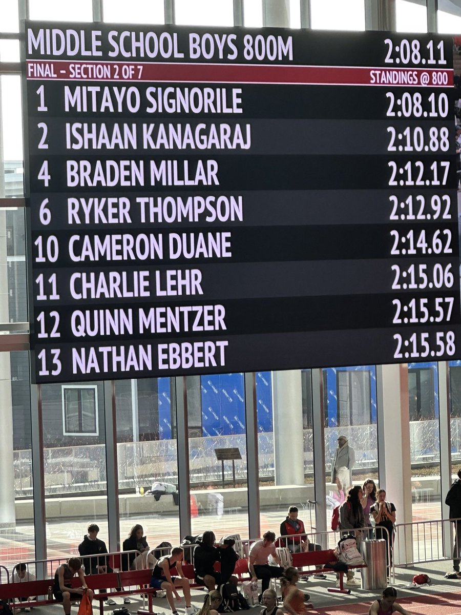 MickeyMentzer's tweet photo. Both kiddos run on the national stage! Excited for this track season! https://t.co/iJpTvom3oa