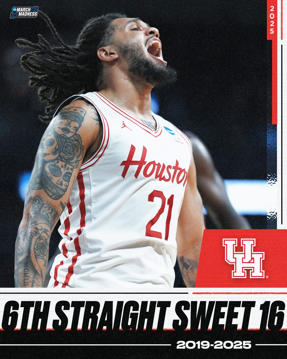 Houston is returning to familiar territory 😼

#MarchMadness