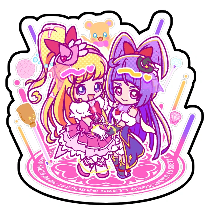 以前のアンケート結果より 4月東京レイフレにて新たに「キュアミラクル&キュアマジカルアクリルキーホルダー」を販売グッズに追加!!