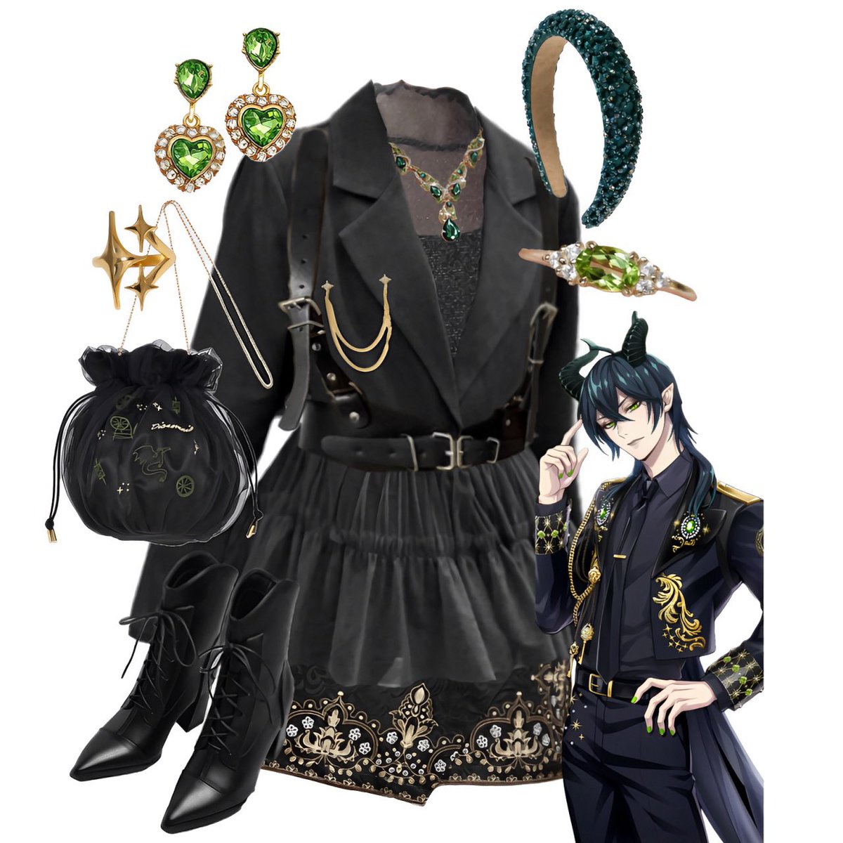 ツイステ ブレイジングジュエル ディアソムニア寮 シルバー ウィッグ