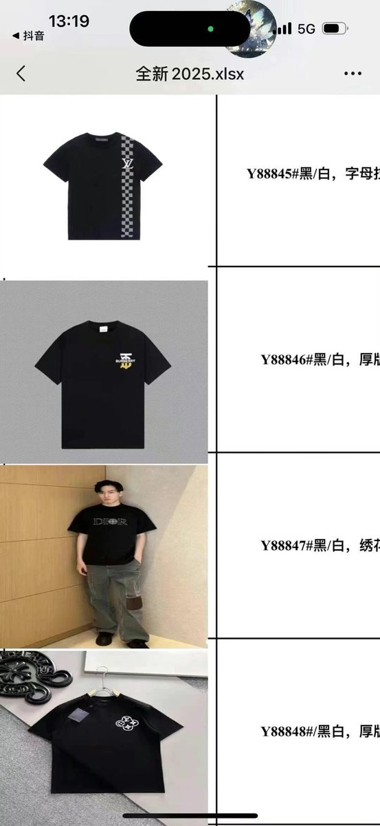 501App's tweet image. 50000多件大牌短袖，280克重#LuxuryTees #HighQuality #280GSM #WholesaleFashion #PremiumCotton #BulkStock #BrandApparel #Streetwear #CasualStyle #Menswear #Womenswear #SummerFashion