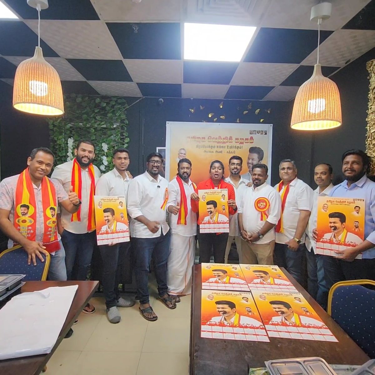 HaridossRajesh's tweet photo. First successful #IftarParty &amp; meeting of @tvknriwingqatar hosted by Mr . Sathish of #cholanspicesqatar. #TVKForTN #changesforTN. @Actor_Vijay @TVKVijayHQ https://t.co/7YHcw11FkV