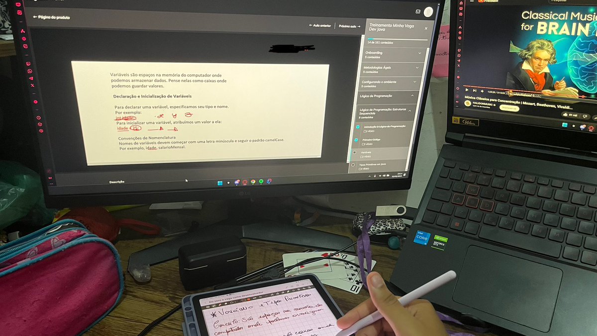 estudei mais de 2 horas hoje mas sinto que ainda tô no início do conteúdo mas fazer o que o importante é não perder meu desafio de 100 dias todo dia vamos avançando um pouquinho 🥸