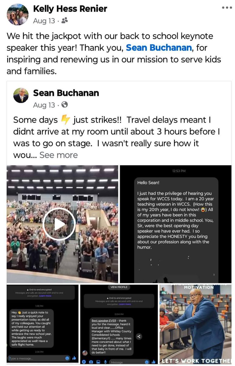 SeanBSolutions's tweet photo. Do you have Professional Development or Conference dates coming up??  Reach out and we'll set up an awesome event for you and your crew!!

 📺 @: https://t.co/ZRrTfmlfD8

💻@: https://t.co/LzvUH3emqG

#iwanttobeaworldchanger #tlcineducation #tlcforyouandme #stayinthefray https://t.co/wEGq46PI7l
