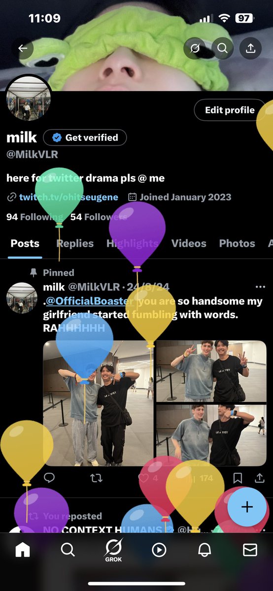 MilkVLR's tweet photo. 1 year 1 time hello back pain @pprxteam wish me happy birthday or u lose tonight https://t.co/nKMQC147dW