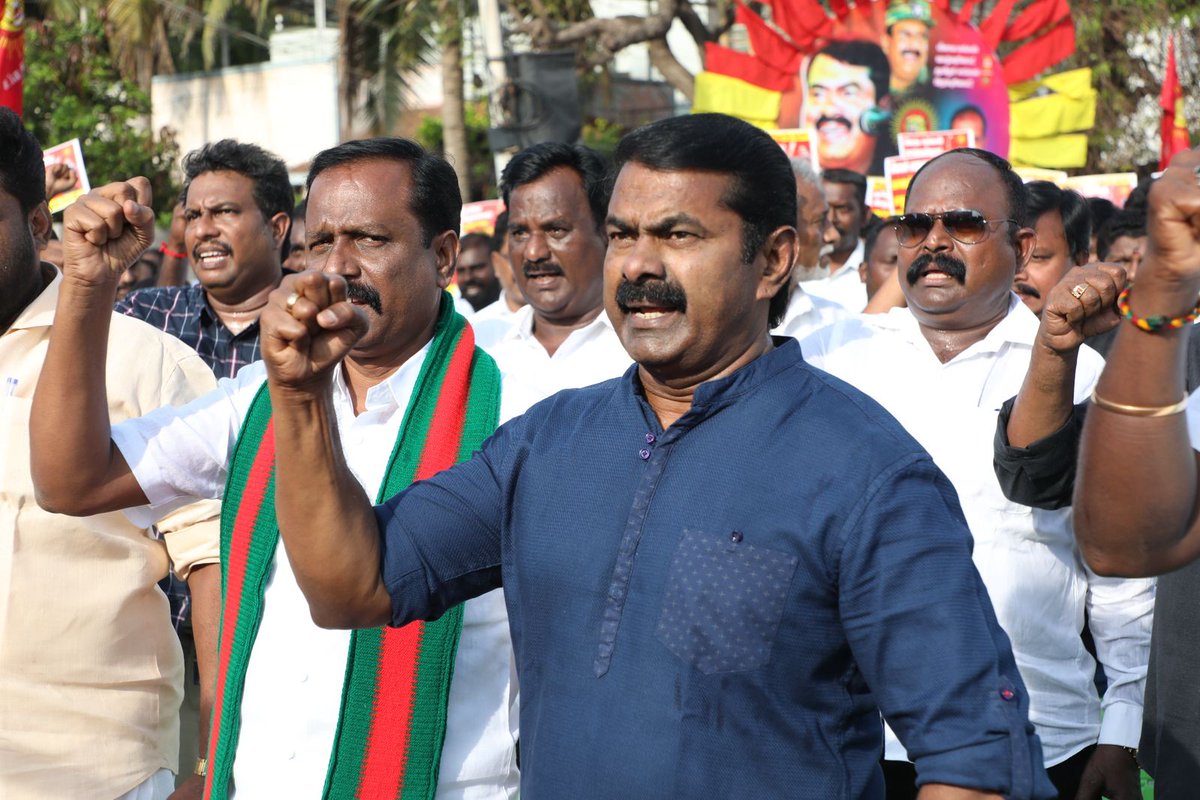 NTK_Musiri's tweet photo. நாம் தமிழர் கட்சி மீனவர் பாசறை  நடத்தும் இலங்கைச் சிங்கள  இனவெறிக் கடற்படையால் தமிழ் மீனவர்கள்  தொடர்ச்சியாகக் கைது செய்யப்படுவதைக் கண்டித்து மாபெரும் ஆர்ப்பாட்டம் தற்போது 22.03.2025 இராமேசுவரதில் நடைபெற்றது https://t.co/NXv7ou3OEg