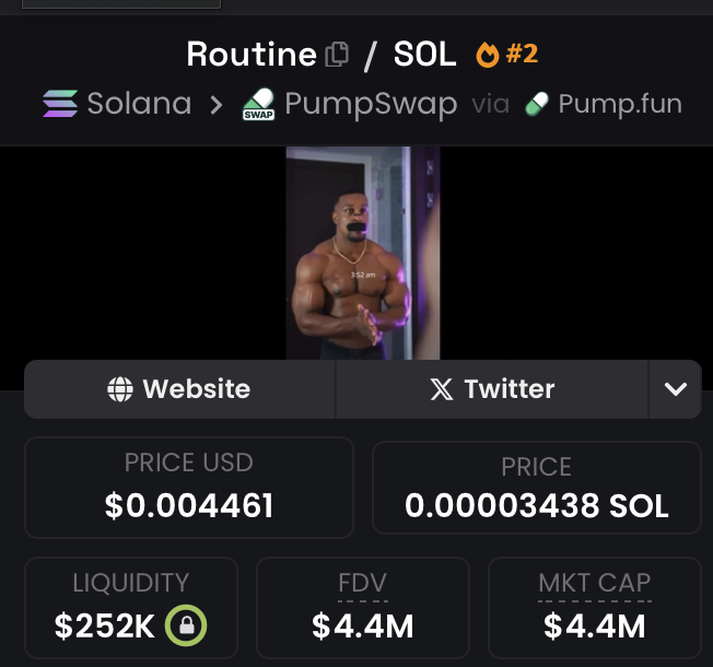 Mag_gems's tweet photo. π Our Printer Tools Just Spotted a GEM! π
Our bot @gem_tools detected $ROUTINE at $26k MC β and it rocketed to $6M in just 1 day! π±π
34HDZNbUkTyTrgYKy2ox43yp2f8PJ5hoM7xsrfNApump
a x230+ call in such market conditions is epic !
meaning a $100 investment could have turned into $23K at ATH in less than 1 DAY!
π° Don't miss the next big play β Join our TG now! π· #Solana #Crypto #100x