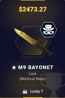 DaddyskinsCSGO's tweet photo. RT for M9 Bayonet Lore 💛

LIKE for M9 Bayonet Crimson Web 🕸️ https://t.co/xHeQeGz7p9