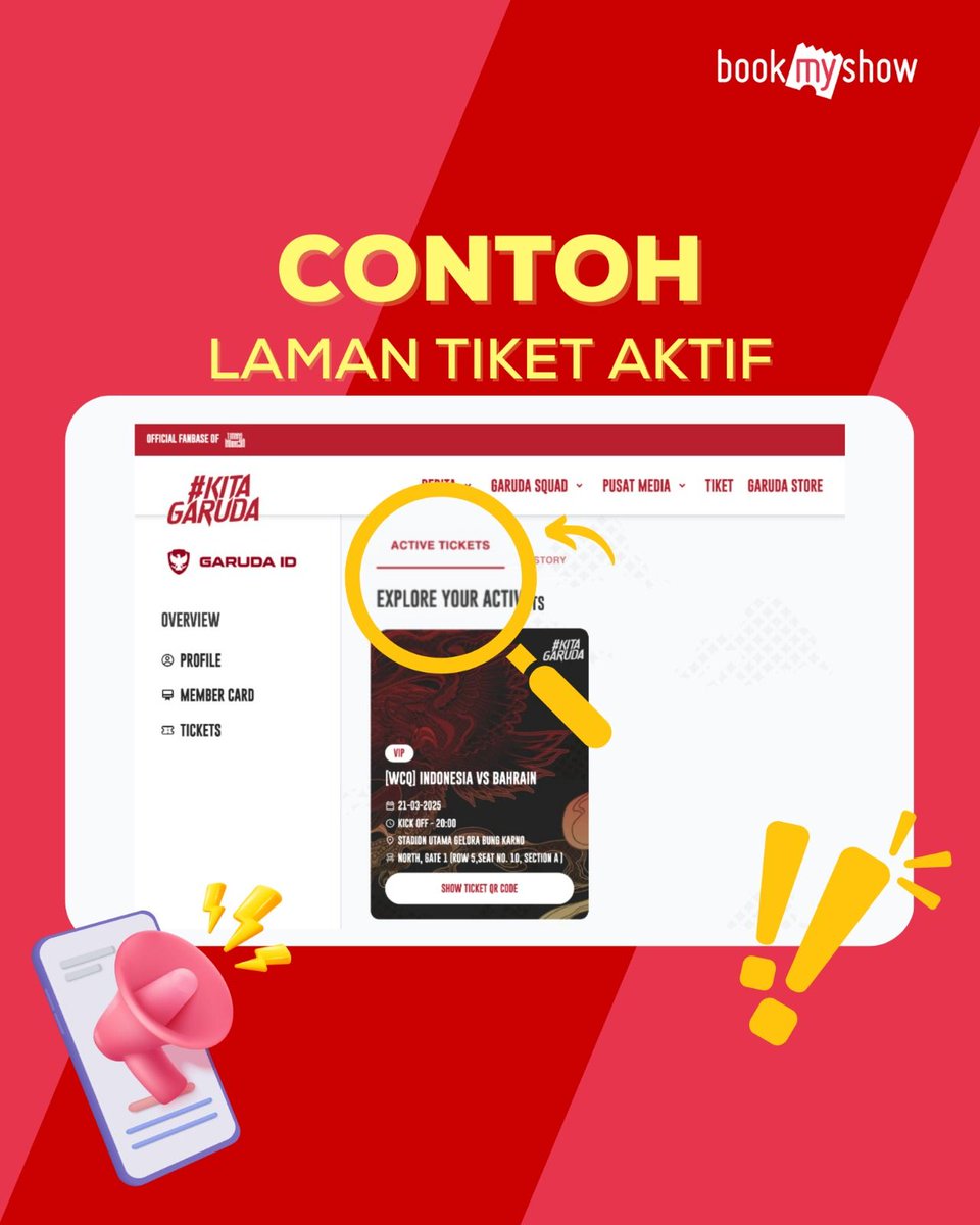 BookMyShowID's tweet image. Halo Garuda Fans! 🦅

Hanya tersisa 2 hari lagi menuju pertandingan Timnas Indonesia vs Bahrain! Kami ingin mengingatkan Anda untuk memeriksa kembali status keaktifan tiket di website kitagaruda.id. 

Ayo, kita ramaikan GBK! 🏟️

#BookMyShowID #KitaGaruda #GarudaID