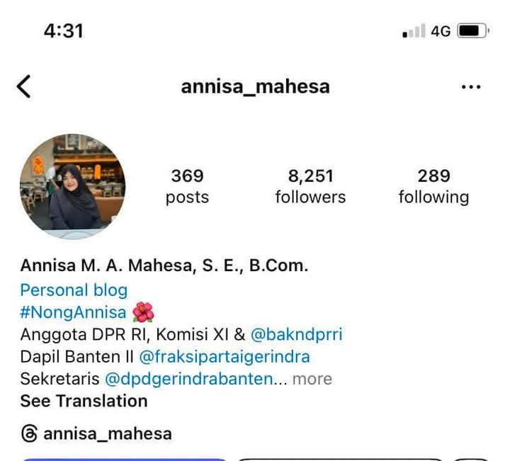 diatas gila masih ada Annisa. 

Nama : Annisa Maharani Alzahra Mahesa
Jabatan : Anggota DPR 
Prestasi : cum three times in a row, hs with boyfriend (ramadhan skip)

#TolakRevisiUUTNI
#IndonesiaGelap
#TolakDwifungsiABRI
#TolakRUUPolri