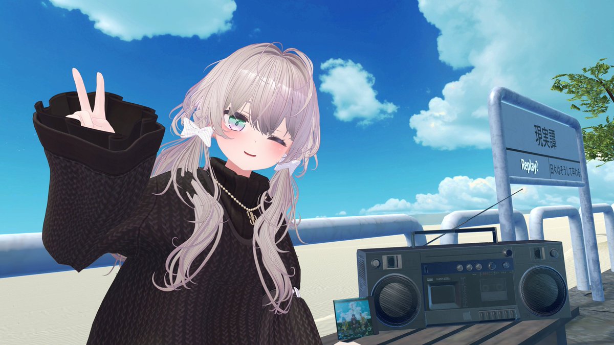 sobunesaki's tweet image. おはさき🦋🎷
 オルノイさんのパーティクルワールド行ってきました！
めちゃかっこよくて、午前中に一本映画を観れたような爽やかな気分です🌟
今日もこれからレコ頑張ります～
#Alternoise #現実譚 #VRChat