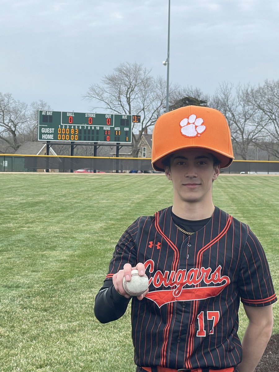 Player of the Game brought to you by our sponsor AB 360 Industries.  Junior Pitcher Kanoa Cobb tosses a perfect game in his first start of the season. Congrats Cobb!