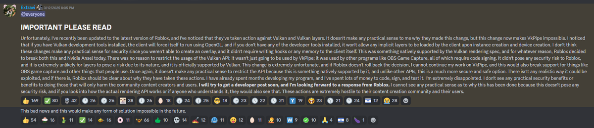 Learned Bloxshade got caught in crossfire of the anti-cheat initiatives Roblox put out recently. That team has been trying to get shaders back for the Roblox community - with no response from Roblox.

It would be great if a Roblox engineer or someone in this department would at