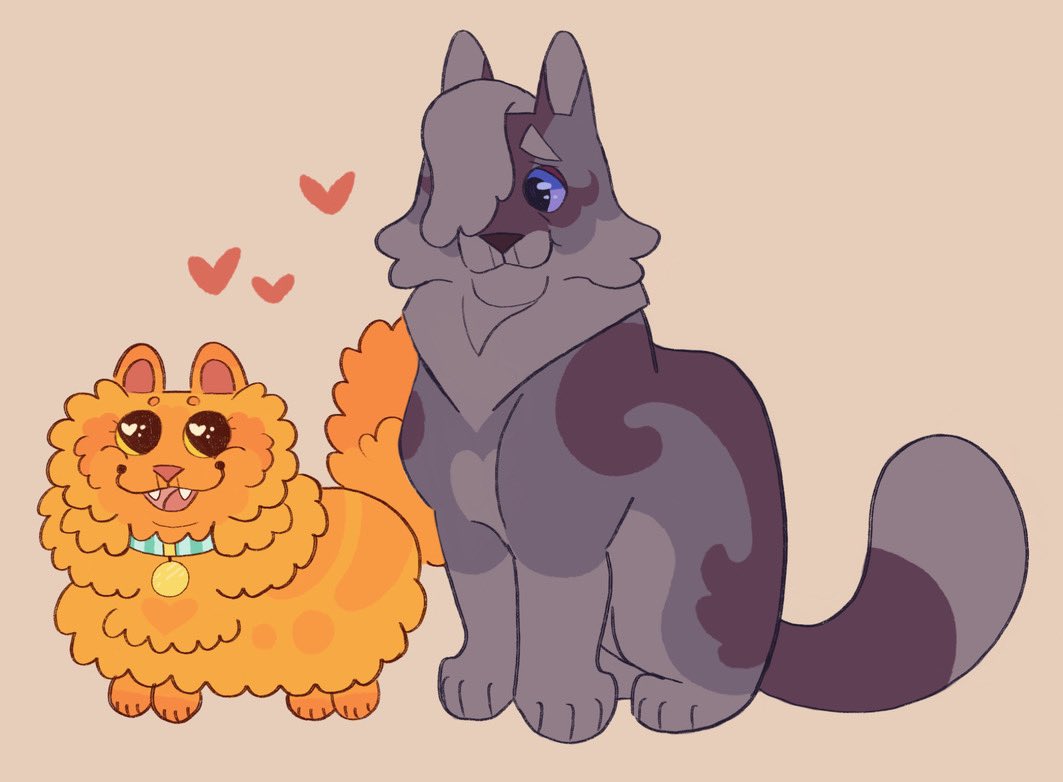 smogpool's tweet photo. They are fire and water to me im going crazy /silly
#warriorcats #wctwt #fuzzball #stormcloud https://t.co/vnmJEXPDqx