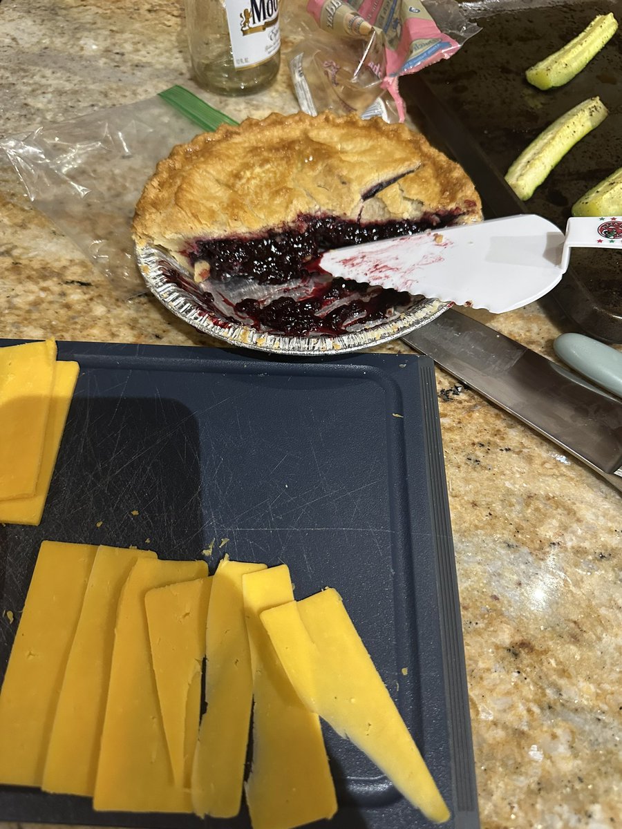 Have you ever had cheddar cheese with your berry pie or am I just with a bunch of weirdos?

Never heard of it before