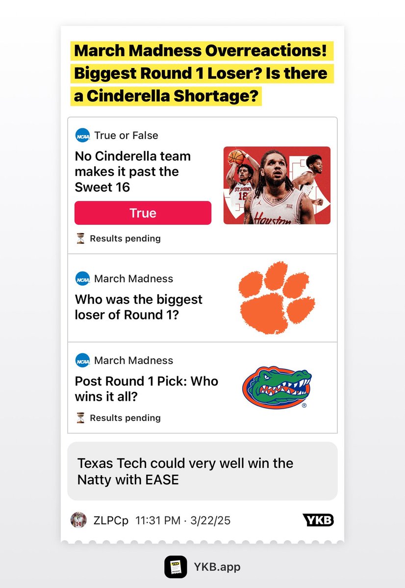 ZackLucas26680's tweet photo. March Madness Overreactions! Biggest Round 1 Loser? Is there a Cinderella Shortage? https://t.co/JvHjIQH5de