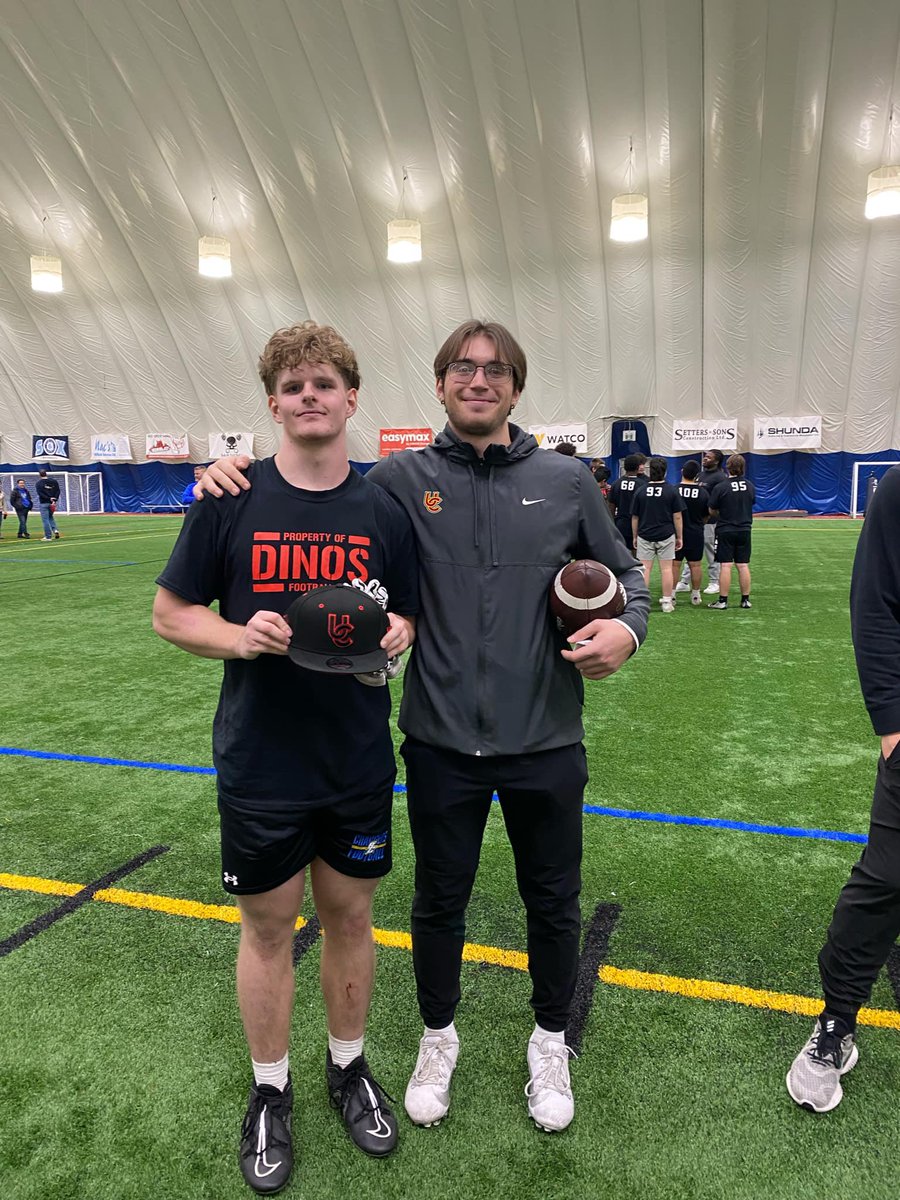 Colton Jackson-McConnell 26’ MLB (@coltonjackson_m) on Twitter photo Had an amazing time at the <a href="/Dinos_Football/">UCalgary Dinos Football 🏈</a> ID Camp and honoured to be named LB MVP! Thank you <a href="/Coach_Sheahan/">Ryan Sheahan</a> and Coach Mollard for the amazing opportunity!
<a href="/CLAnstey/">Christopher Anstey</a> <a href="/bendanger2644/">Ben D'Andrea</a> Had an amazing time at the <a href="/Dinos_Football/">UCalgary Dinos Football 🏈</a> ID Camp and honoured to be named LB MVP! Thank you <a href="/Coach_Sheahan/">Ryan Sheahan</a> and Coach Mollard for the amazing opportunity!
<a href="/CLAnstey/">Christopher Anstey</a> <a href="/bendanger2644/">Ben D'Andrea</a>
