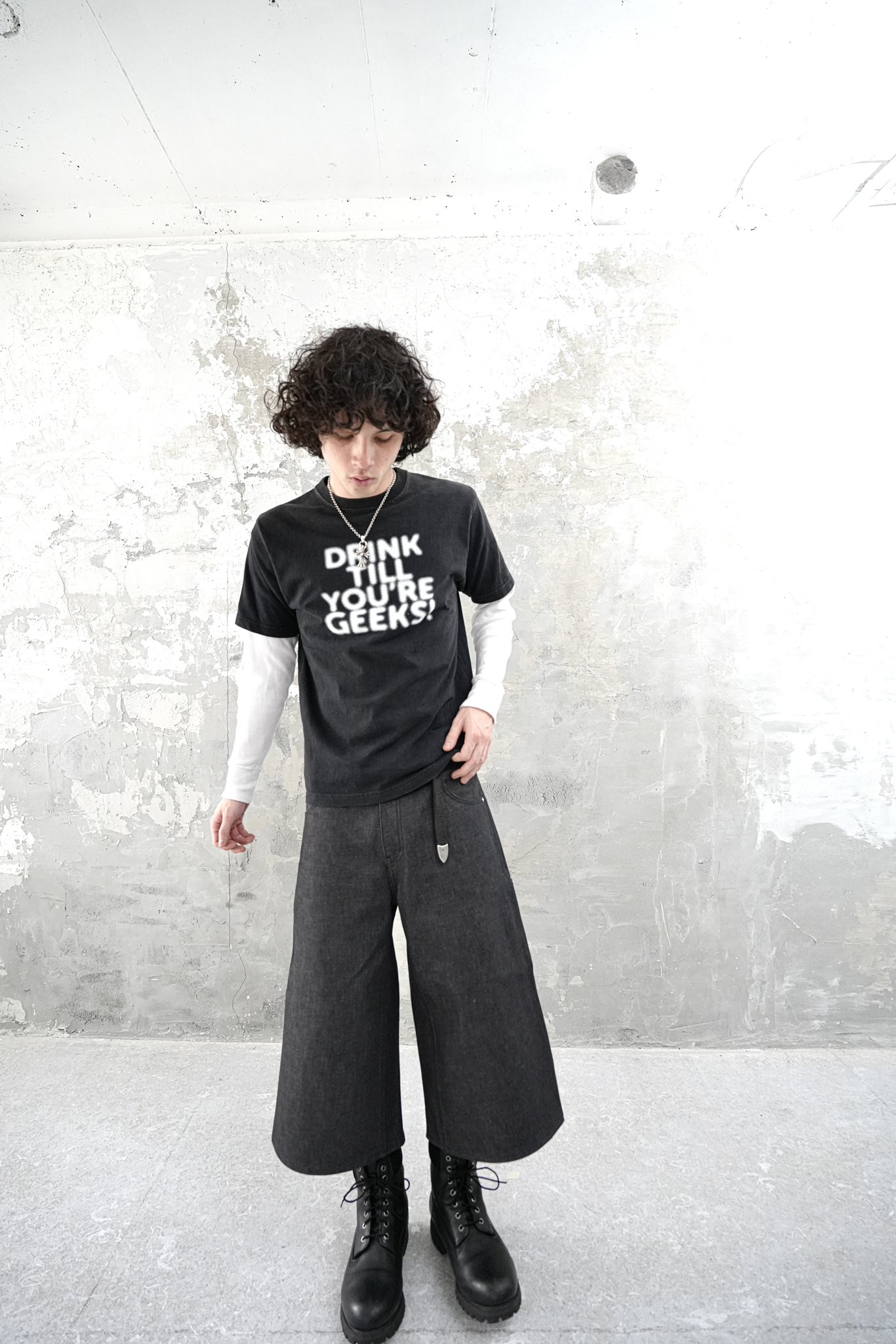 geeks baggy denim pants バギーデニム geeks baggy denim pants バギーデニム DENIM BAGGY PANTS