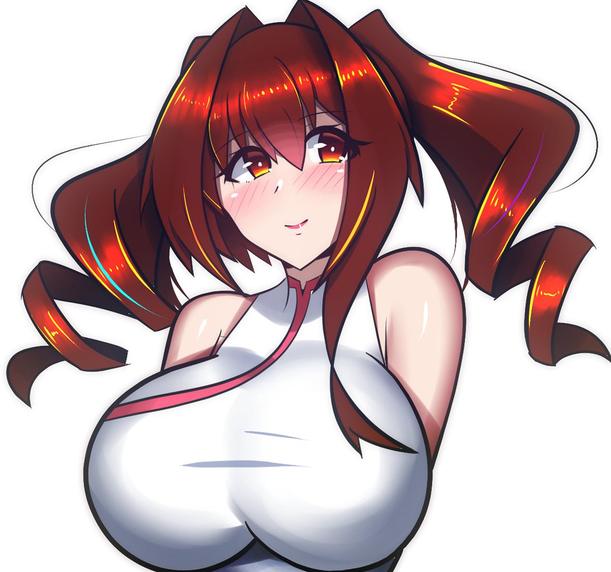 うちの子ましろちゃんを描きました!!!('ω') 