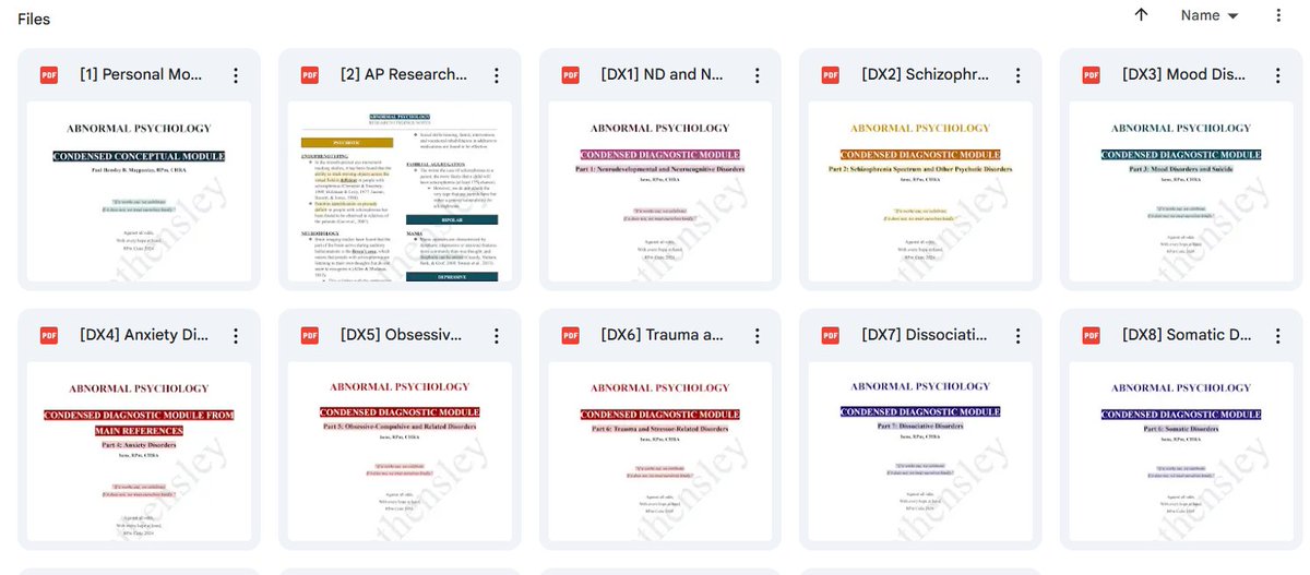 relenthensley's tweet image. Geek in AbPsych with me! ❤❤️‍🔥

Here are my personal reviewers for PMETLE 2024 drawn from DSM-5-TR, AbPsych books, and scholarly articles I read last year. 🧐

Good luck everyone. Get that license!

[For errors/clarifications, kindly bump me in the DMs.]

drive.google.com/drive/folders/…