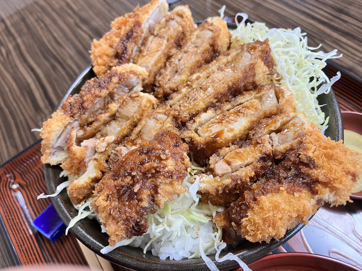 marublack13's tweet photo. 久々ちゃんと？走りまして、レストラン弓削でカツ丼🏍️ https://t.co/WDJe4Ynw6e