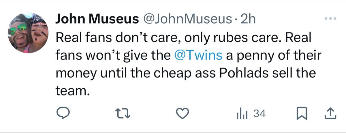Scott Pearson Eberly (@pearsoneberly) on Twitter photo Hey <a href="/jmousis/">John Mousis</a> —
I had no idea your identical twin from an alternate universe is on X—and a Twins’ fan to boot. Nice. Hey <a href="/jmousis/">John Mousis</a> —
I had no idea your identical twin from an alternate universe is on X—and a Twins’ fan to boot. Nice.