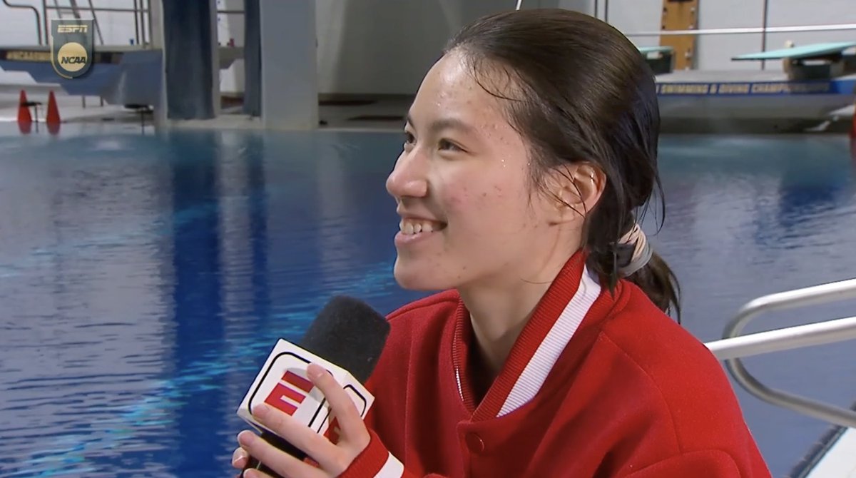 Skyler Liu taking the microphone three separate times during her interview is the best thing you'll see on the internet today.