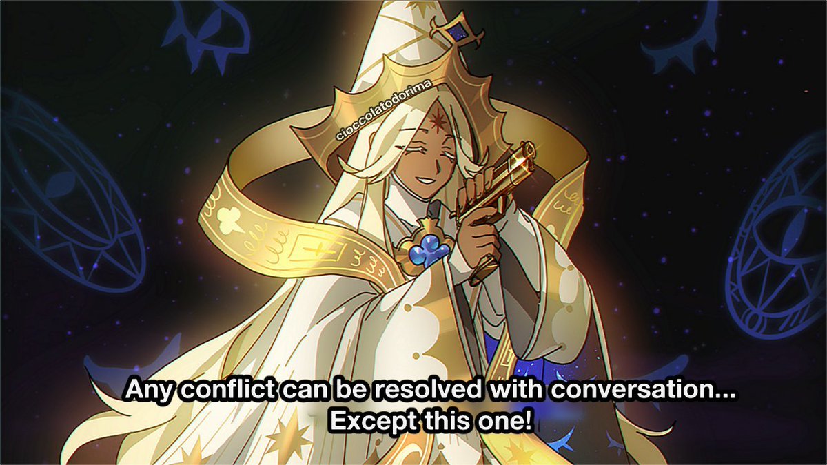 cioccolato_kun's tweet photo. I like that his quote also works well with my 'I'm a healer, but...' fanart haha https://t.co/pWfydZEmz5