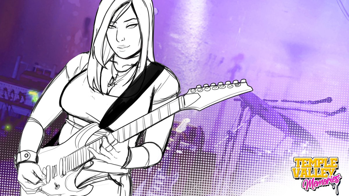 TempValMemories's tweet photo. Meet Ivonne Castello or Eva for short. There isn’t a day you won’t find her either practicing her guitar, writing songs, or doing vocals. Although she leads a pretty notable band she doesn’t care much for her reputation, finding the local music scene to be lazy and stagnant. https://t.co/lyb3onaxCj