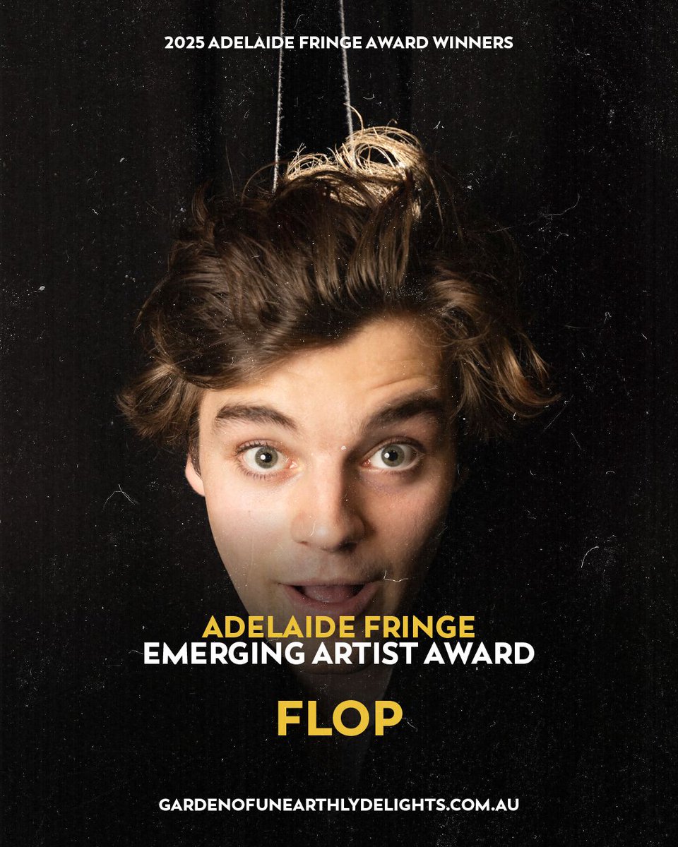 The final Adelaide Fringe Awards have arrived just in time for our final night! 🏆

You can still catch the 𝘽𝙚𝙨𝙩 𝘾𝙖𝙗𝙖𝙧𝙚𝙩, An Evening Without Kate Bush, tonight at 5:50pm and the 𝘽𝙚𝙨𝙩 𝘾𝙤𝙢𝙚𝙙𝙮, Garry Starr, tonight at 7:15pm!