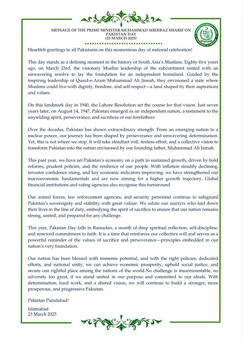 Ministry of Foreign Affairs - Pakistan tweet media
