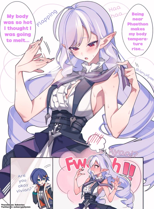 Vivian tries to cool down 