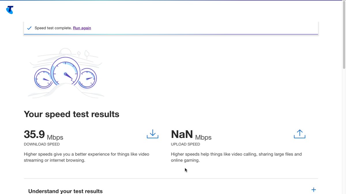 <a href="/Telstra/">Telstra</a> 5g operating on all cylinders today except when it isn't operating at all..

hardly worth $85 / month..