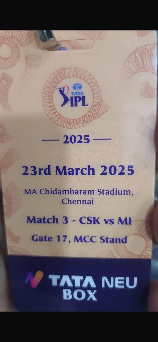 _Pranav_007's tweet photo. Ticket available 
IPL2025 
#ipltickets2025 
#CSKvsMI 
#csktickets 
#cskvsmitickets 
#GoodBadUglyTeaser
#GoodBadUgly
#cskvsmitickets 
#RCBvsKKR
#Chennai #rcb #csk #MumbaiIndians #thala #dhoni https://t.co/MtHuJWPuuf
