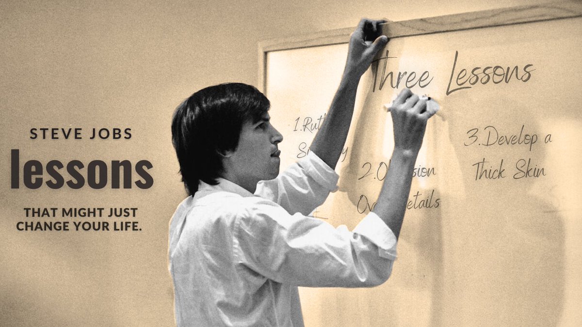 altafkhan's tweet photo. Steve Jobs' greatest legacy isn't the iPhone or Apple.
It's THESE 3 self-improvement lessons that can transform your life:

1) Ruthless Simplicity
2) Obsession with Detail
3) Unshakable Resilience

https://t.co/ivTRWoED4G

#SteveJobs #Leadership  #GrowthMindset #Entrepreneurship https://t.co/I2bffFhheP