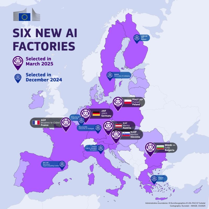 sawsyt's tweet photo. Fathers hide your daughters, the EU has six new AI factories https://t.co/6MUBob7VJg