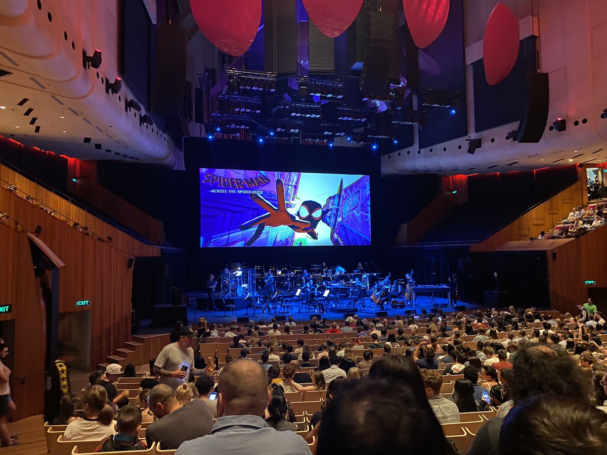 Taking a short break from scripting SPIDER-VERSE VERSUS VENOMVERSE to go see SPIDER-MAN: ACROSS THE SPIDER-VERSE with the score performed live, at the Sydney Opera House!