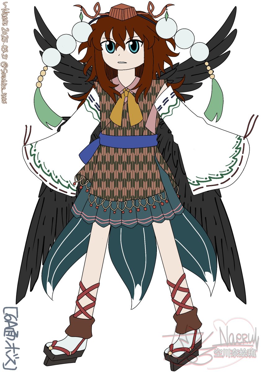SoraNae_1506's tweet image. Nah, I can&apos;t do JynX coloring style so I just let it be. Random but here I am. I&apos;m gonna start from ST. 6 Bosses first. 
Here&apos;s the Half-Human and Half-Tengu (P.S. Saeki on EX Midboss still have their wings, they just prefer to hide it)
#Len_en #Len_en_OC