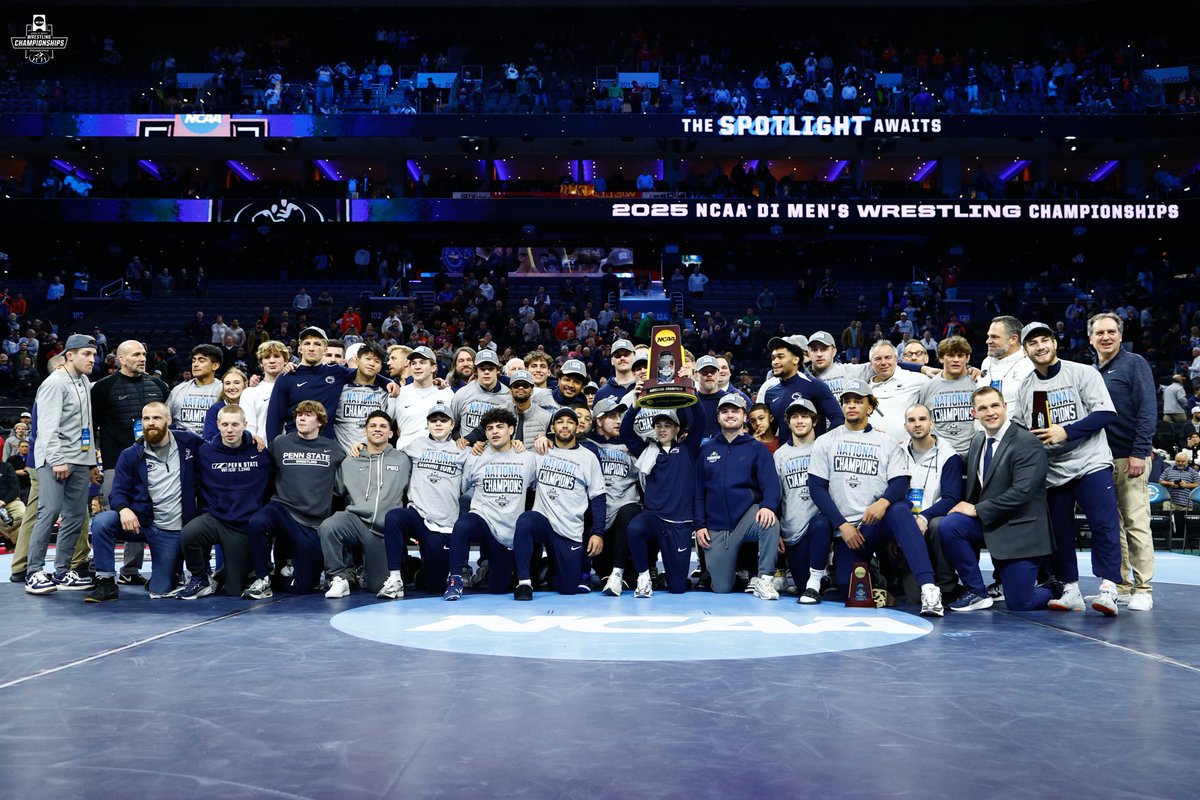 NCAAWrestling's tweet image. Taking home hardware (again) 🏆
#NCAAWrestling x @pennstateWREST