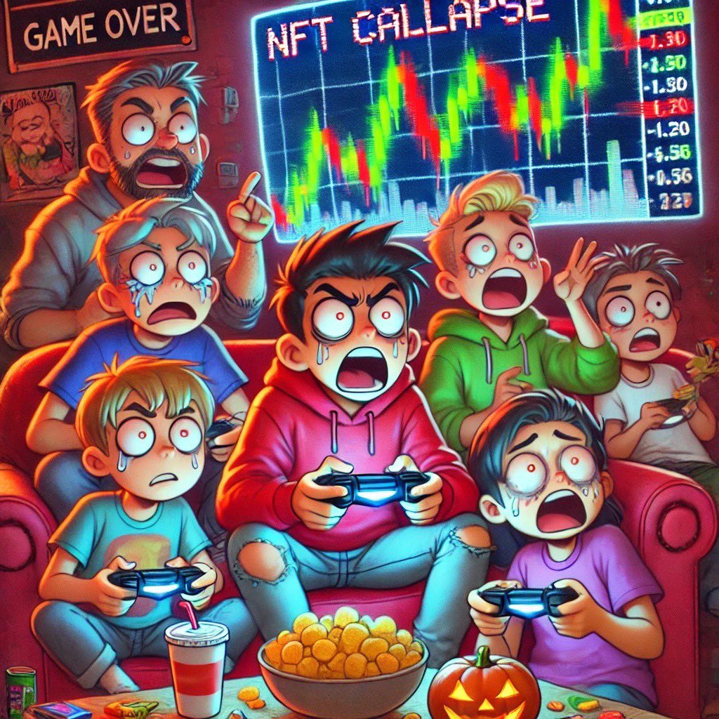 ApeKai888's tweet photo. 📉 🤖🤯💔
NFT holders now discovering the harsh truth: nobody buys JPEG hype anymore.
#BlockchainReality #NFTCrash #Cyberpunk https://t.co/RO4MkyLK1t
