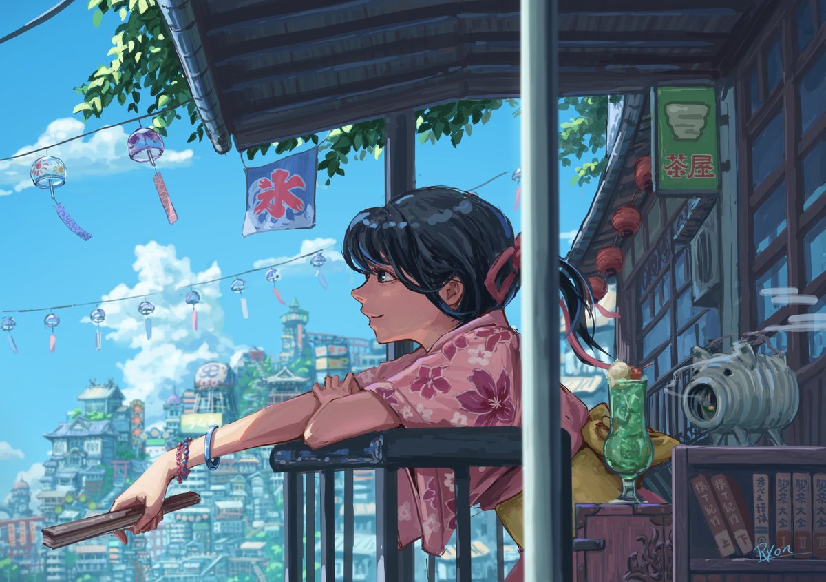 #一次創作祭り春の陣2025 
ちょっと和風でレトロな世界を描いています