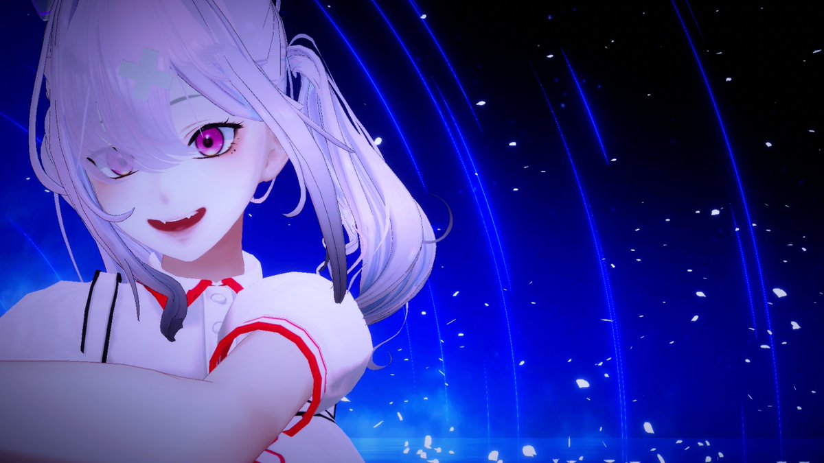 kanjya_0510's tweet image. 森羅ちゃん健屋花那さん改変で写真撮ってきた！
あとフレンドさんの白雪巴さん改変と一緒に撮ったCrossickバチクソてぇてぇ😊
#VRChat #Shinra3D #健屋花那