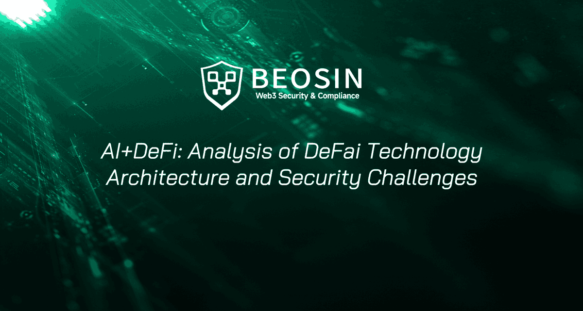 Beosin_com's tweet photo. 1/ Beosin has released an insightful on-chain analysis of #DeFai to reveal suspicious token price manipulation by market makers. #AI #Web3  

Here is an easy-to-understand thread of it👇 https://t.co/Pt8F7yFVGp