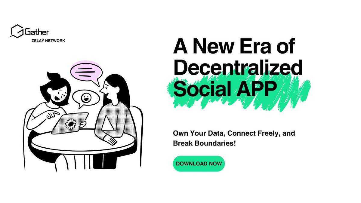 GatherGlobal's tweet photo. Decentralized Social Networking: Bringing People Closer, Ensuring Data Security  

In today’s digital era, social networking apps have become the backbone of global communication. However, traditional social platforms rely on centralized servers, where user data is collected, analyzed, and often monetized without consent. This not only raises serious privacy concerns but also limits users' control over their personal information.  

With the rise of Web3 technology, decentralized social networking is redefining the way we connect. Gather, a next-generation decentralized social platform, leverages Zelay Network for secure data transmission while adopting distributed storage and end-to-end encryption, ensuring that users have complete ownership of their data while enjoying unrestricted, borderless communication.   

#Gather #Social #DecentralizedFuture #app #privacy