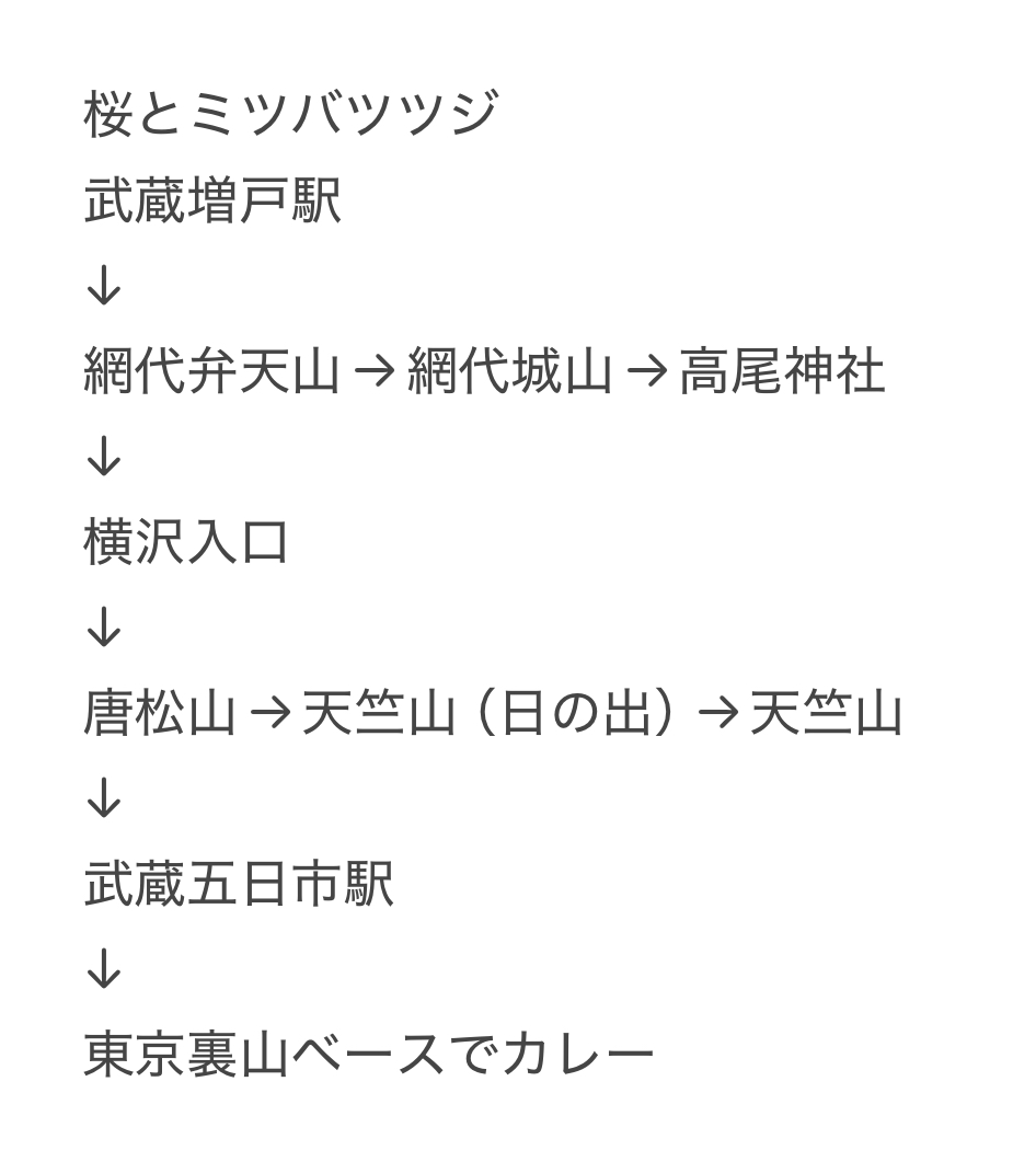 peach_mo's tweet photo. あと武蔵増戸駅から網代弁天山行って里山縦走して武蔵五日市駅へ降りて東京裏山ベースでカレー食べるのも供養させて…。で、もし裏山ベースでカレーではなくキューバサンドを食べることがあったら感想教えて…
https://t.co/Ru2d14HO5k https://t.co/lK9ONwScGu