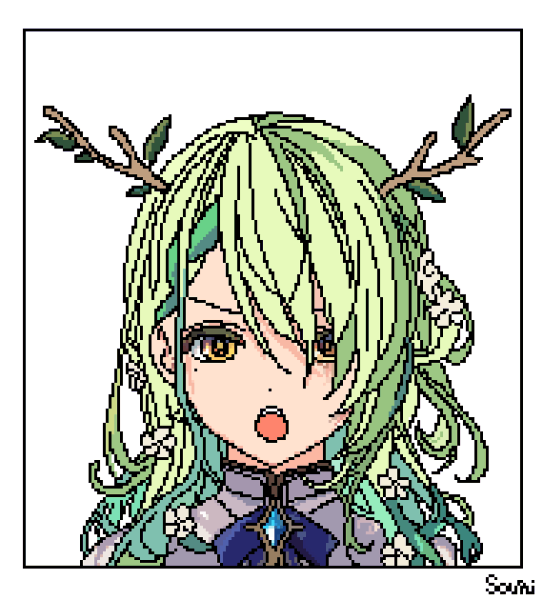 Sauri_pixelart's tweet image. 💚💚💚💚🌿
#pixelart #FineFaunart #aseprite